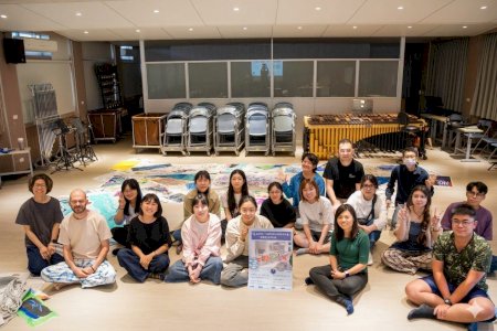 國際藝術家走入南大校園 師生共創藝術串連臺日海洋文化敘事