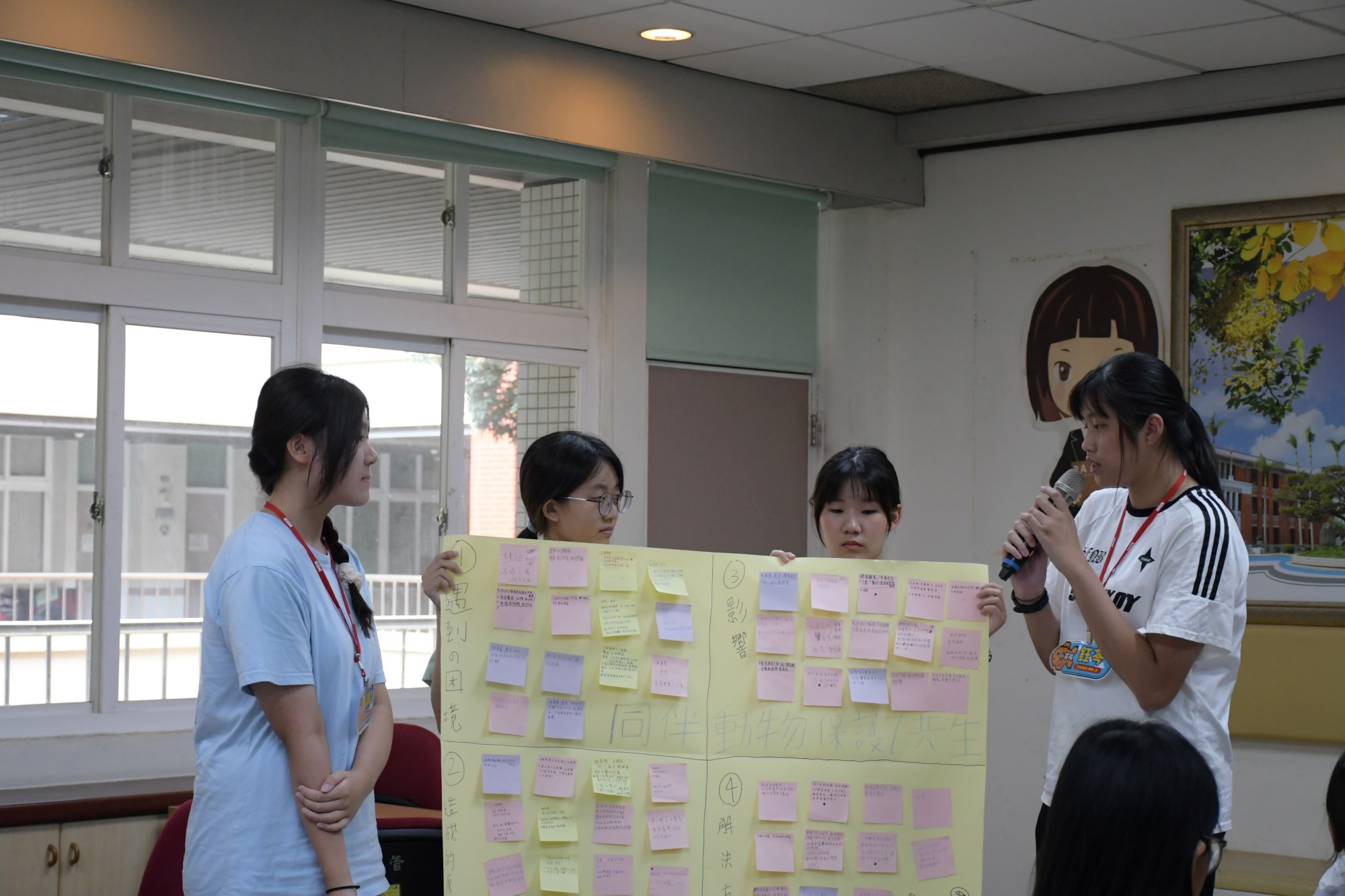 透過南大營隊討論平台,在「同伴動物保護」議題討論中,學生深入分析目前同伴動物面臨的困境