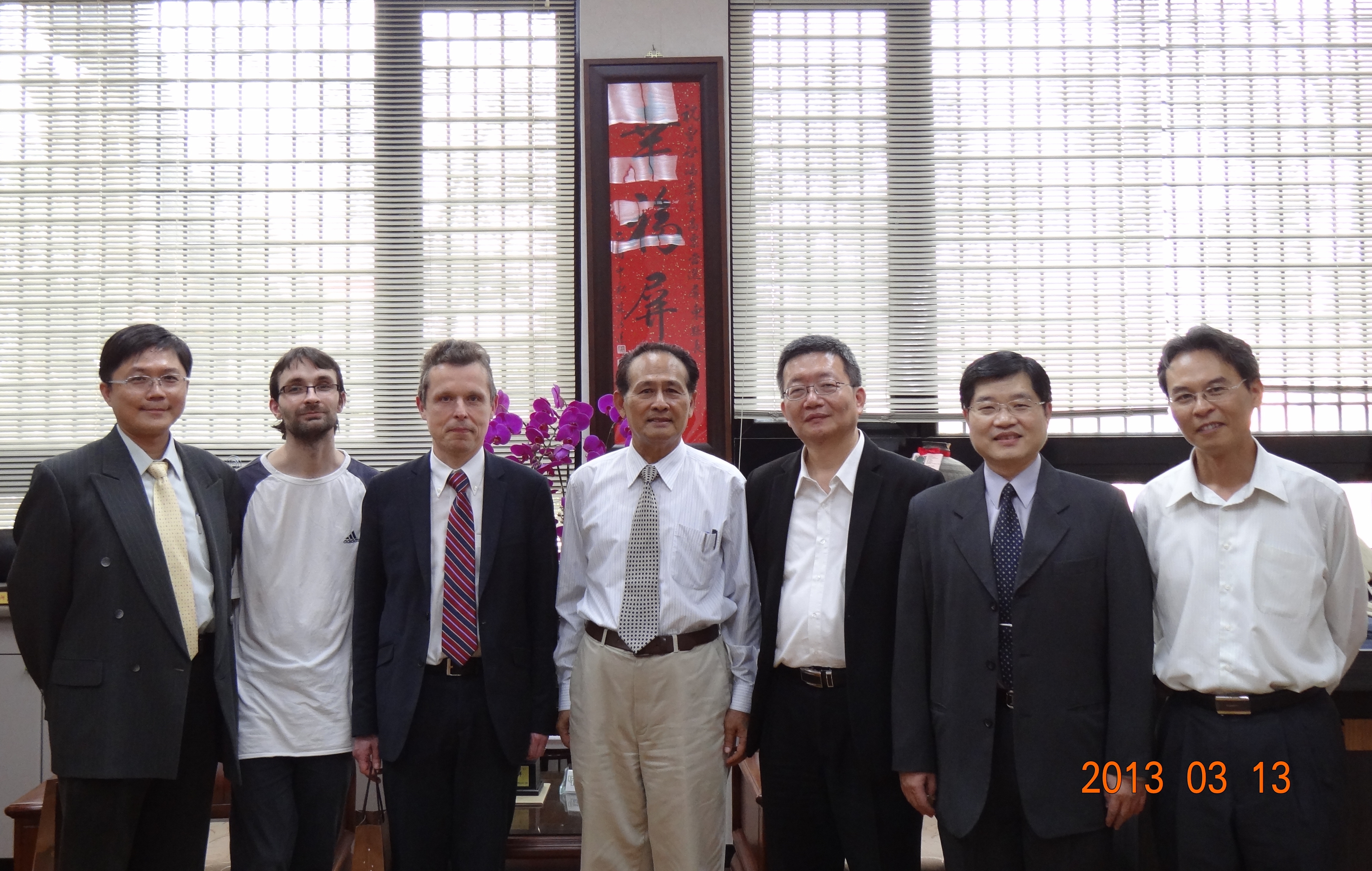 南大與屏科大研商建構屏東智慧電網～南大邀法國Artelys能源管理公司總裁 Arnaud Renaud拜會屏東縣長曹啟鴻(2013.3.15)