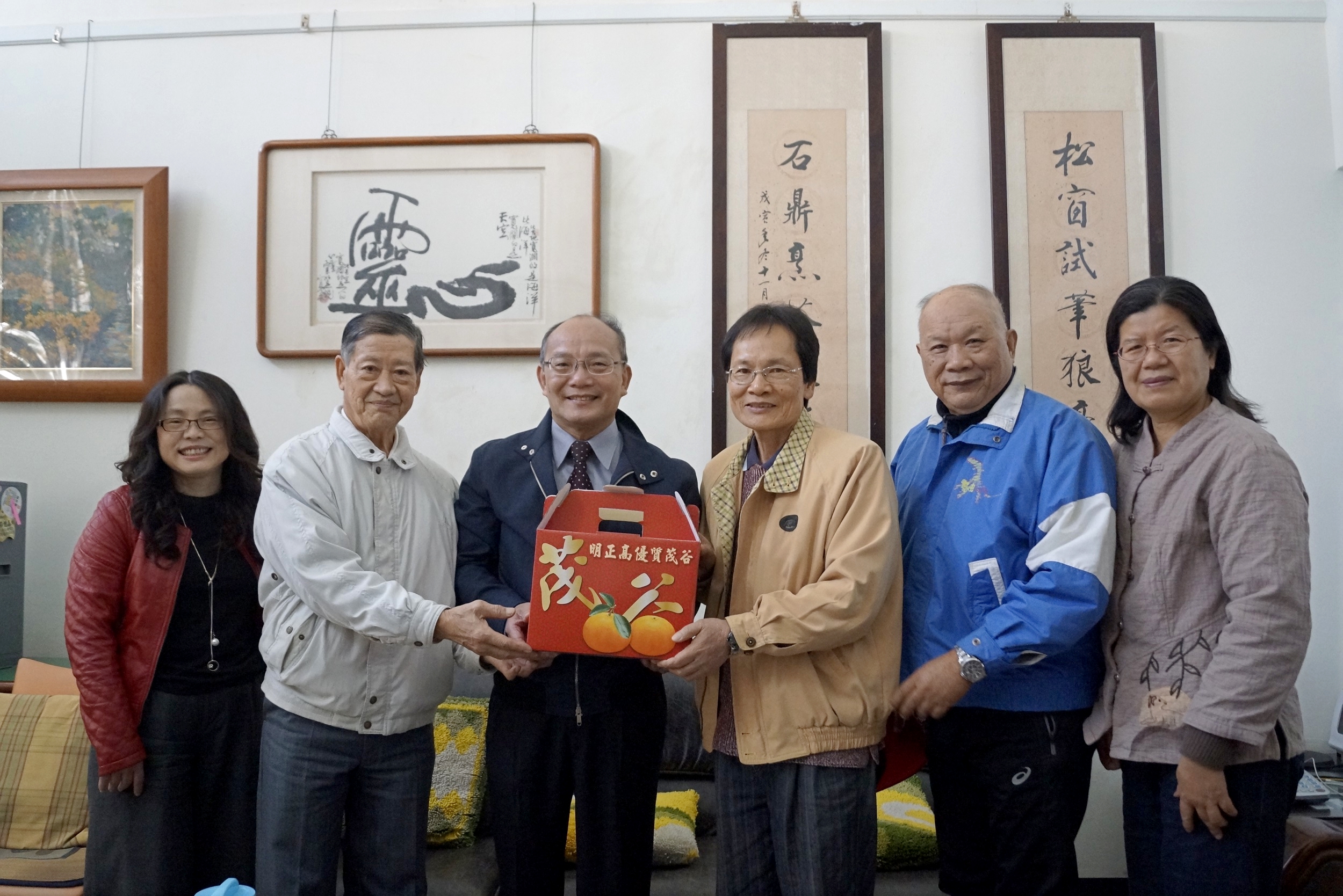 南大黃宗顯校長向退休同仁賀新春(2019.1.23)