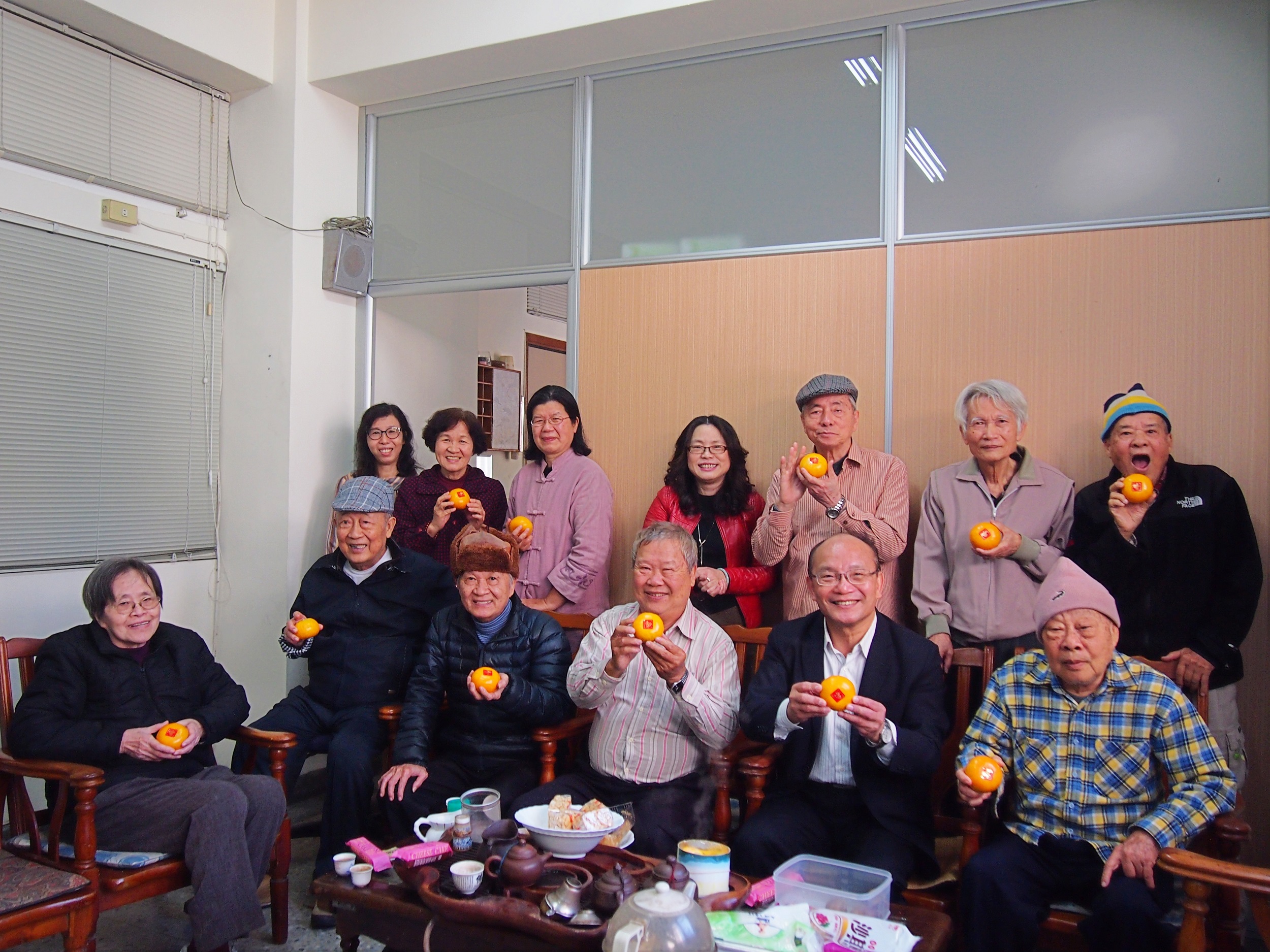 南大賀歲迎新年～黃宗顯校長向退休同仁賀新春(2020.1.14)