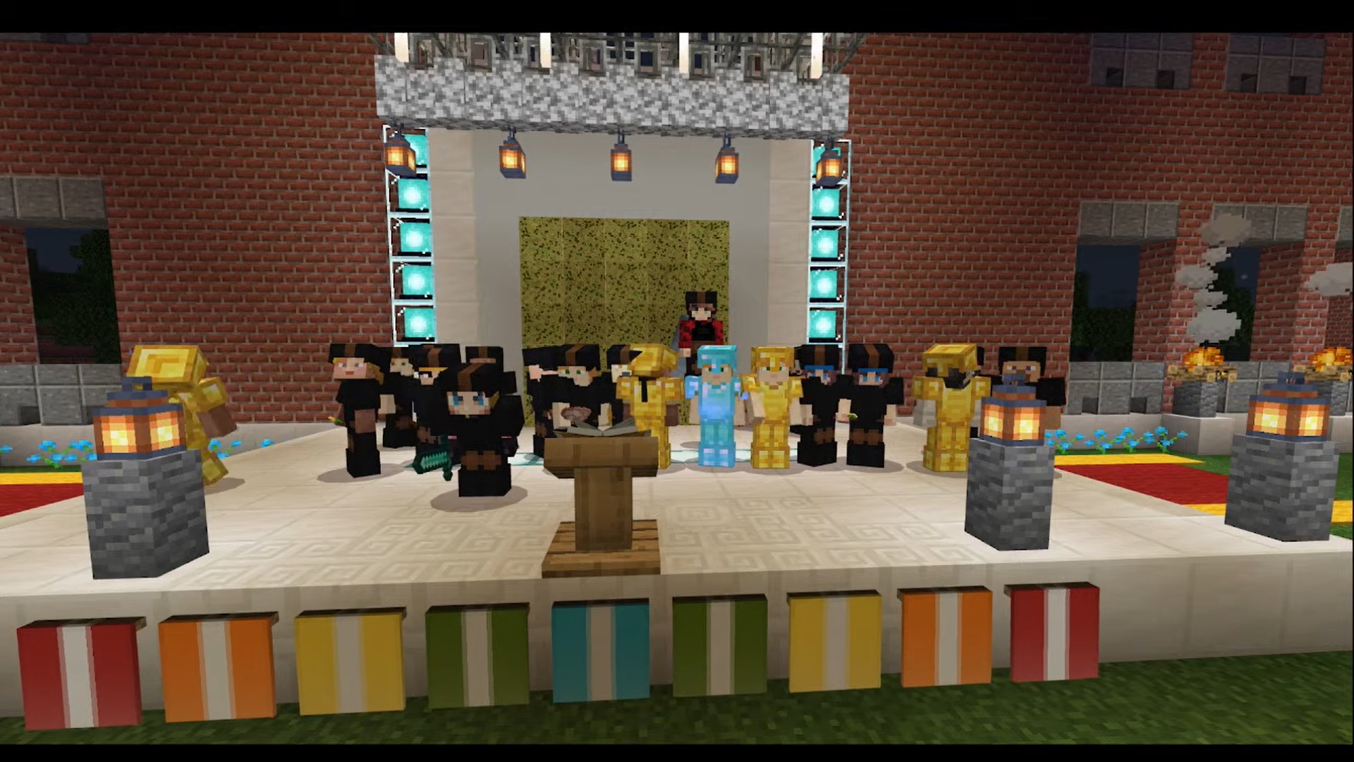南大數位系學生發揮創意  舉辦MineCraft線上畢業典禮